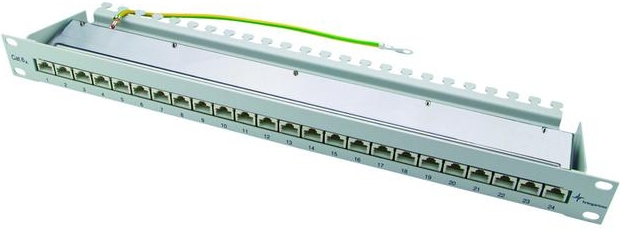 Telegärtner Karl Gärtner Telegärtner MPP24-HS K - Patch Panel - CAT 6a - STP - RJ-45 X 24 - Schwarz - 1U - 48.3 cm (19), Ansicht 2