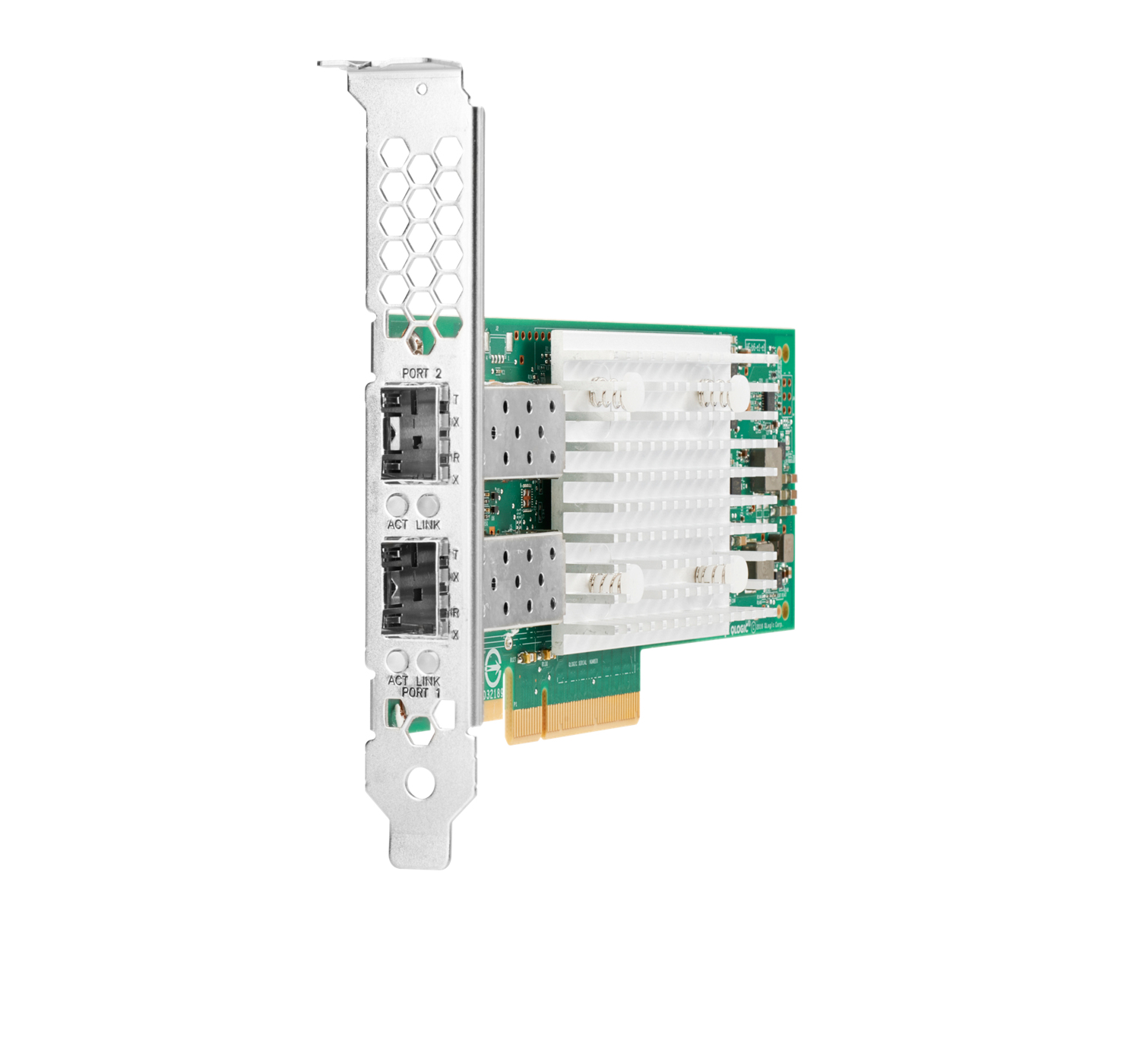 HPE Ethernet 10Gb 2-port SFP+ QL41132HLCU, Eingebaut, Kabelgebunden, PCI Express, Faser, 10000 Mbit/s