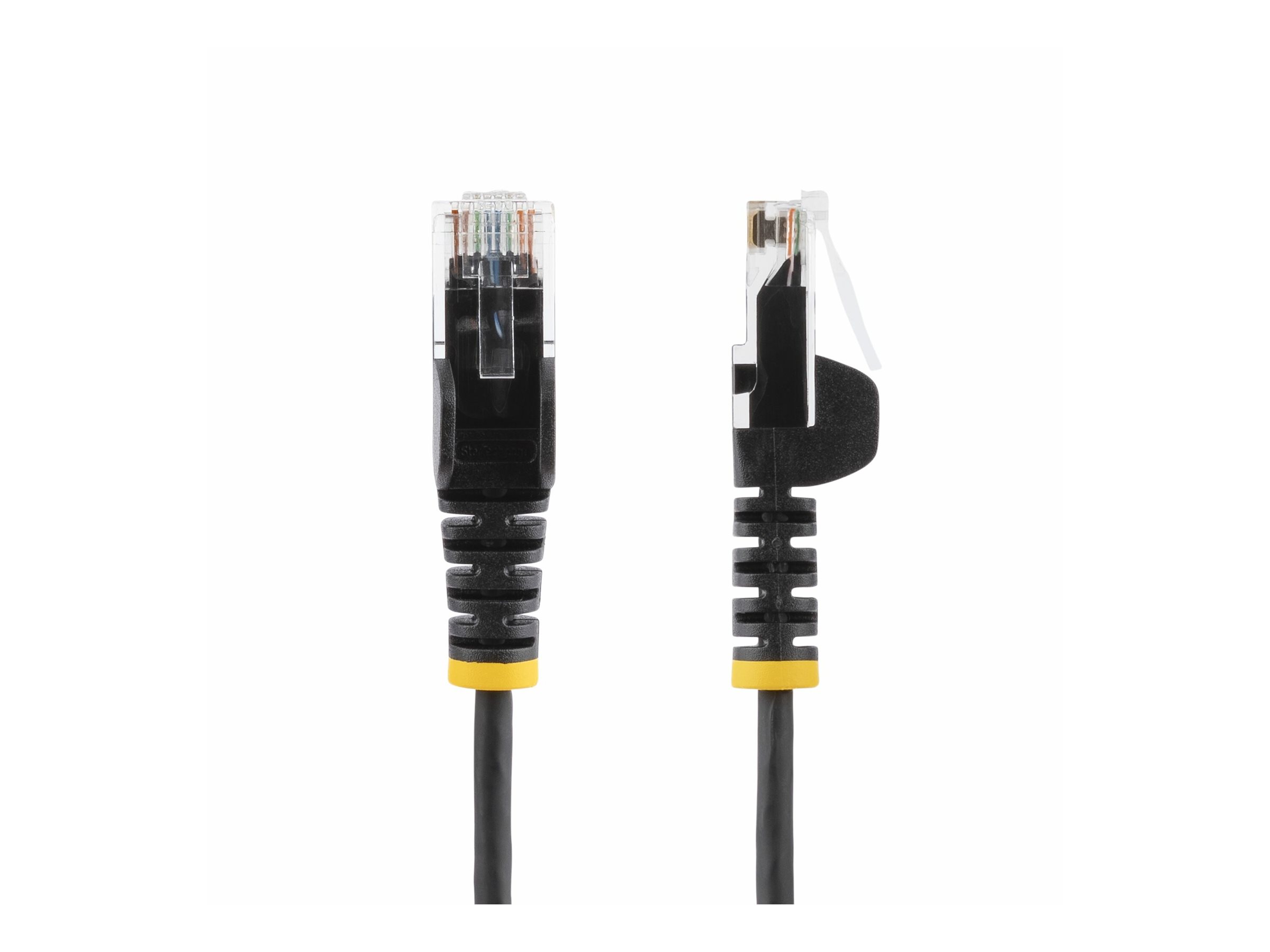 StarTech.com 15m Black Slim CAT6 Ethernet Cable, Snagless, 28AWG, LSZH - Patch-Kabel - RJ-45 (M), Ansicht 3
