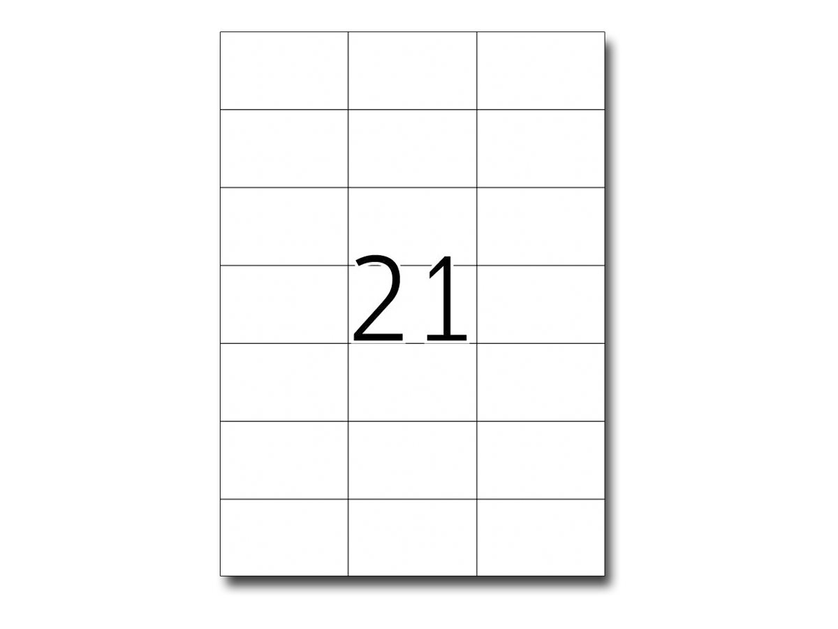 HERMA Premium - Papier - matt - permanent selbstklebend - weiß - 70 x 42.3 mm 210 Etikett(en) (10 Bogen x 21)