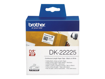 Brother DK-22225 - Papier - Schwarz auf Weiß - Rolle (38 cm x 305 m)