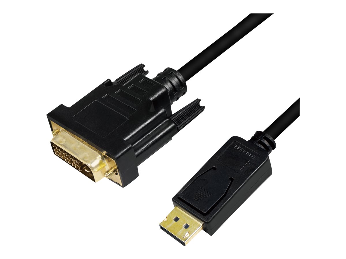LogiLink Adapterkabel - DisplayPort (M) eingerastet zu DVI-D (M)