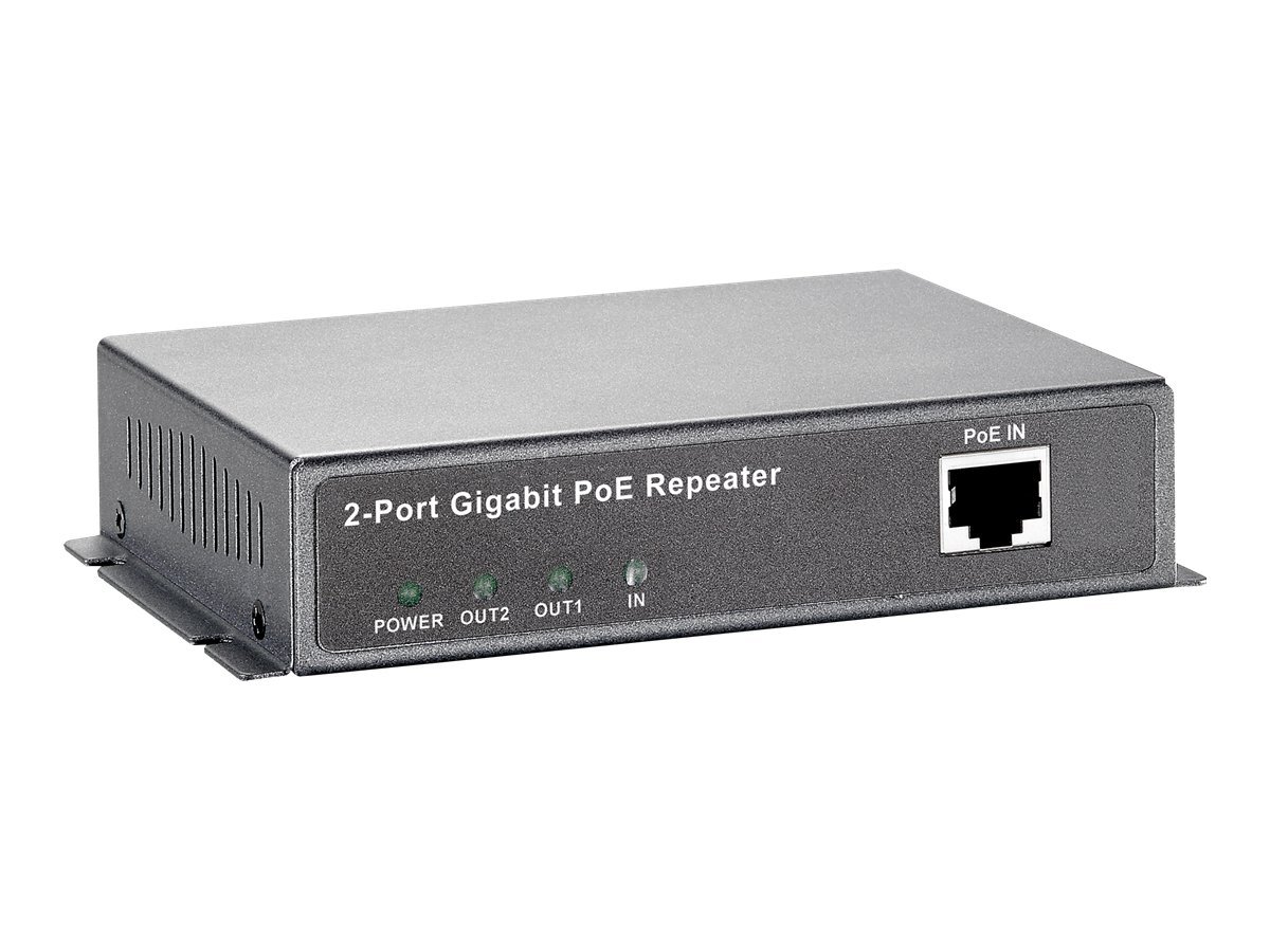 LevelOne Repeater POR-0122 2x RJ-45 GB PoE (POR-0122)