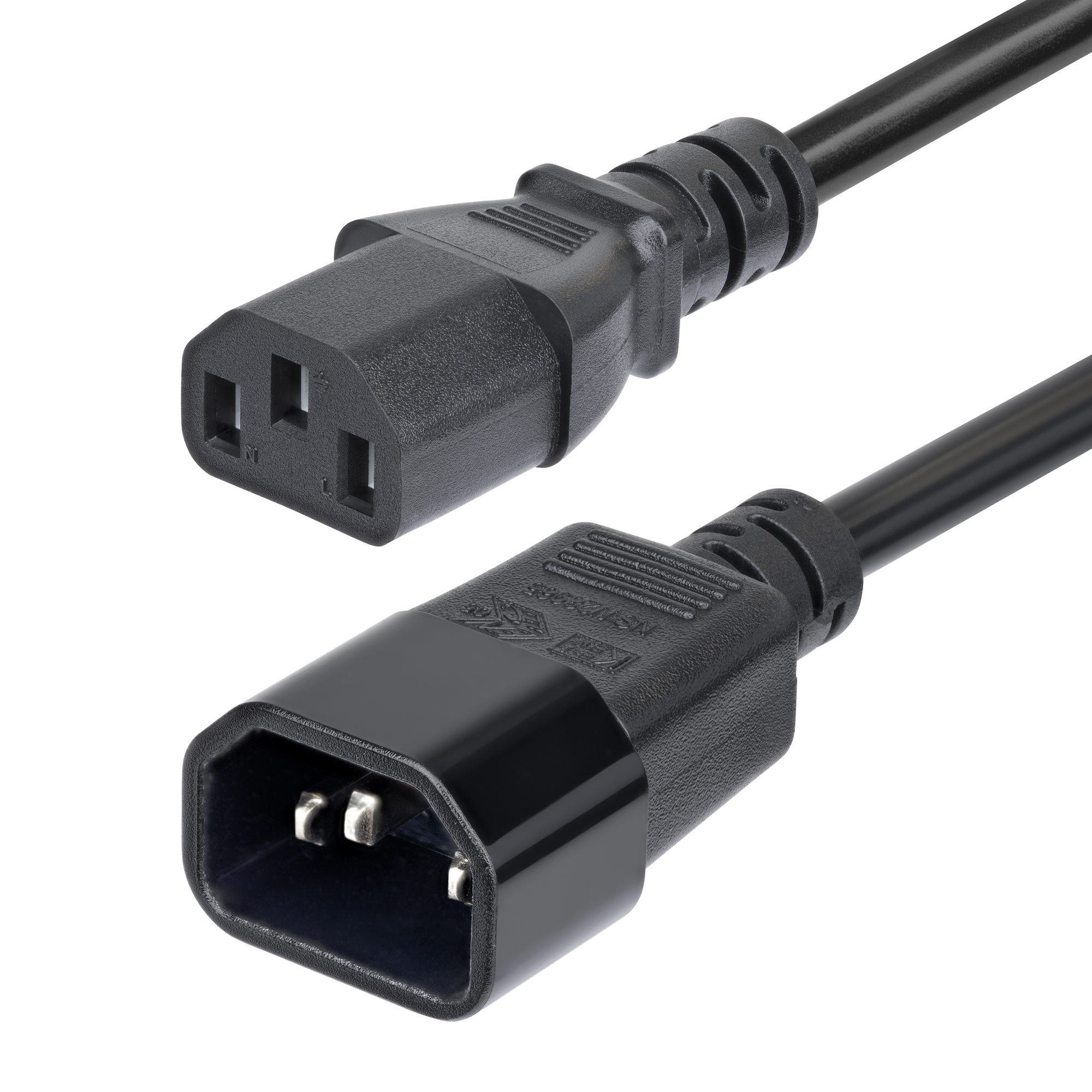StarTech.com 4.5m Power Extension Cord, C14 to C13, 15A 250V, KEMA-KEUR, Ansicht 2