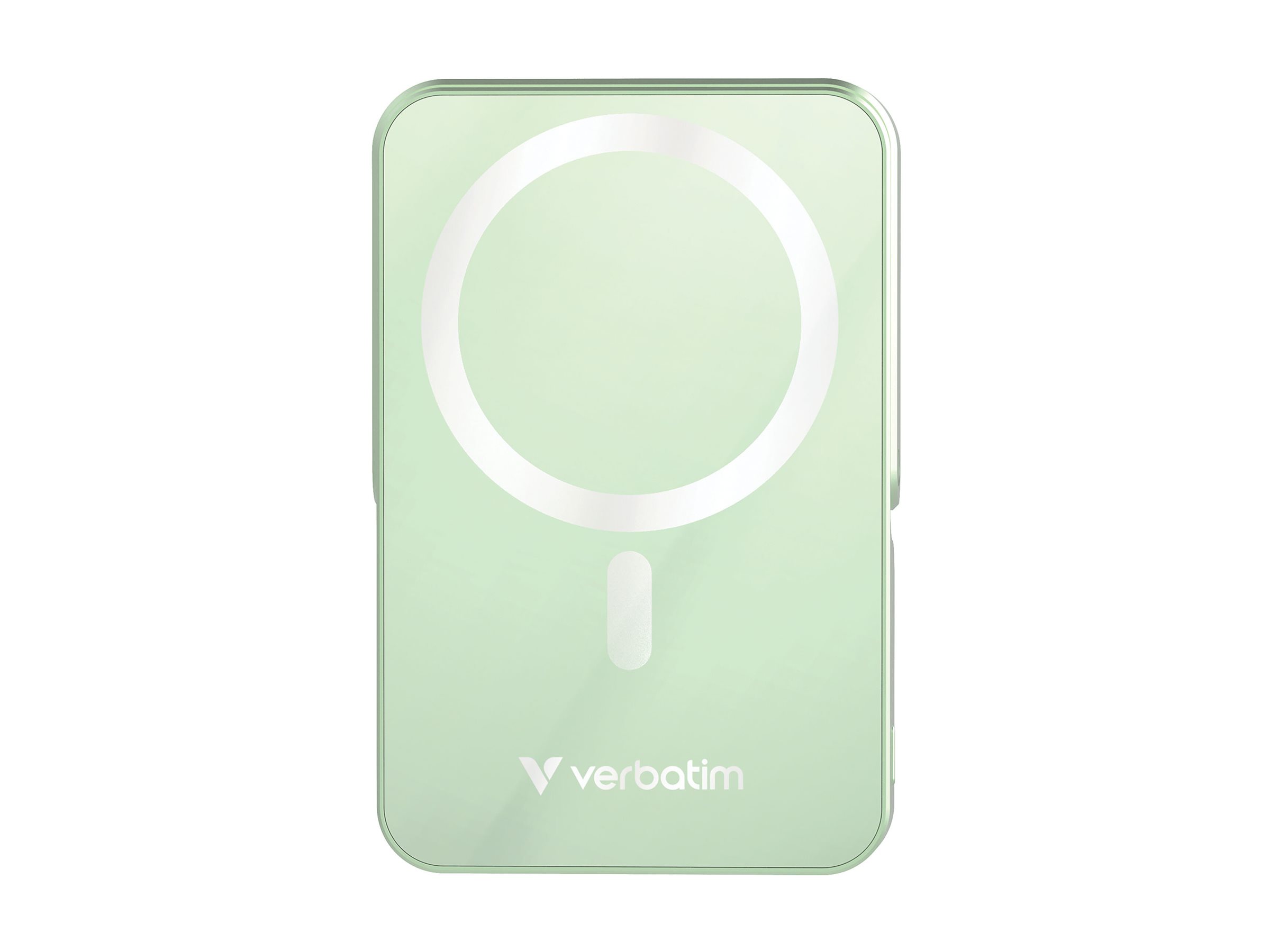 Verbatim Charge 'n' Go - Induktive Power Bank - magnetisch, mit Ständer - Li-Pol - 10000 mAh - 20 Watt - 3 A - Grün, Ansicht 4
