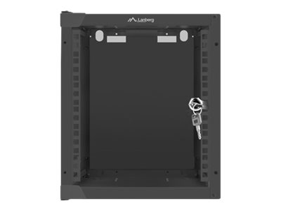 Lanberg WF10-2306-10B - Wandmontiertes Regal - 6U - 20 kg - 5,5 kg - Schwarz, Ansicht 4