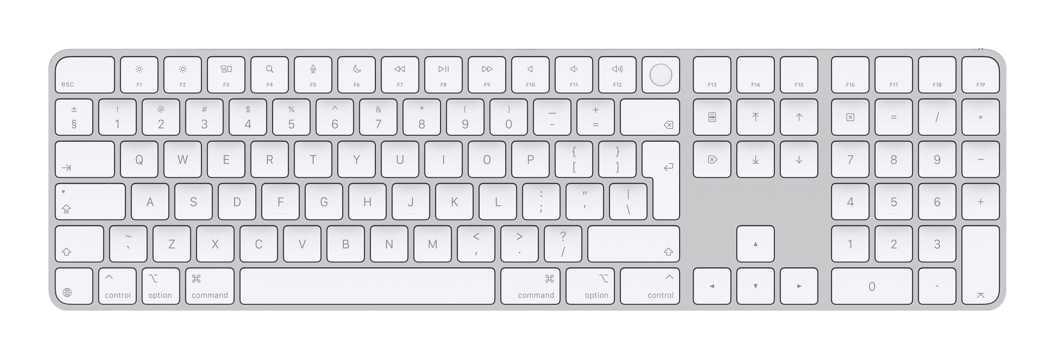 Apple Magic Keyboard with Touch ID and Numeric Keypad - TL: UK, QWERTY, Ansicht 2