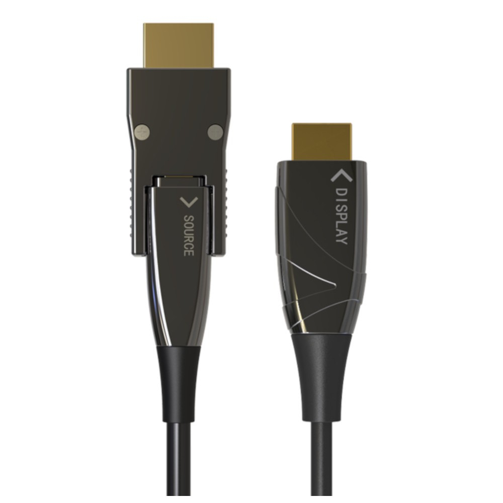 Techly Highspeed - HDMI-Kabel mit Ethernet - HDMI männlich zu mikro HDMI männlich - 10 m - Glasfaser - Schwarz, Ansicht 3
