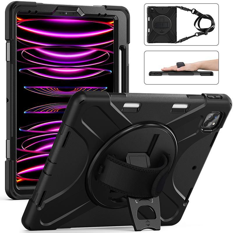 eSTUFF AUSTIN - Hintere Abdeckung für Tablet - Polycarbonat, Silikon - Schwarz - für Apple 13-inch iPad Pro (M4), Ansicht 2