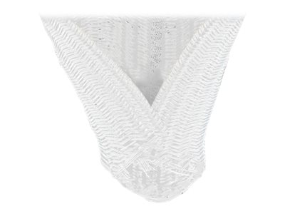 Delock - Geflechtschlauch - 9 mm Durchmesser - 5 m - weiß 