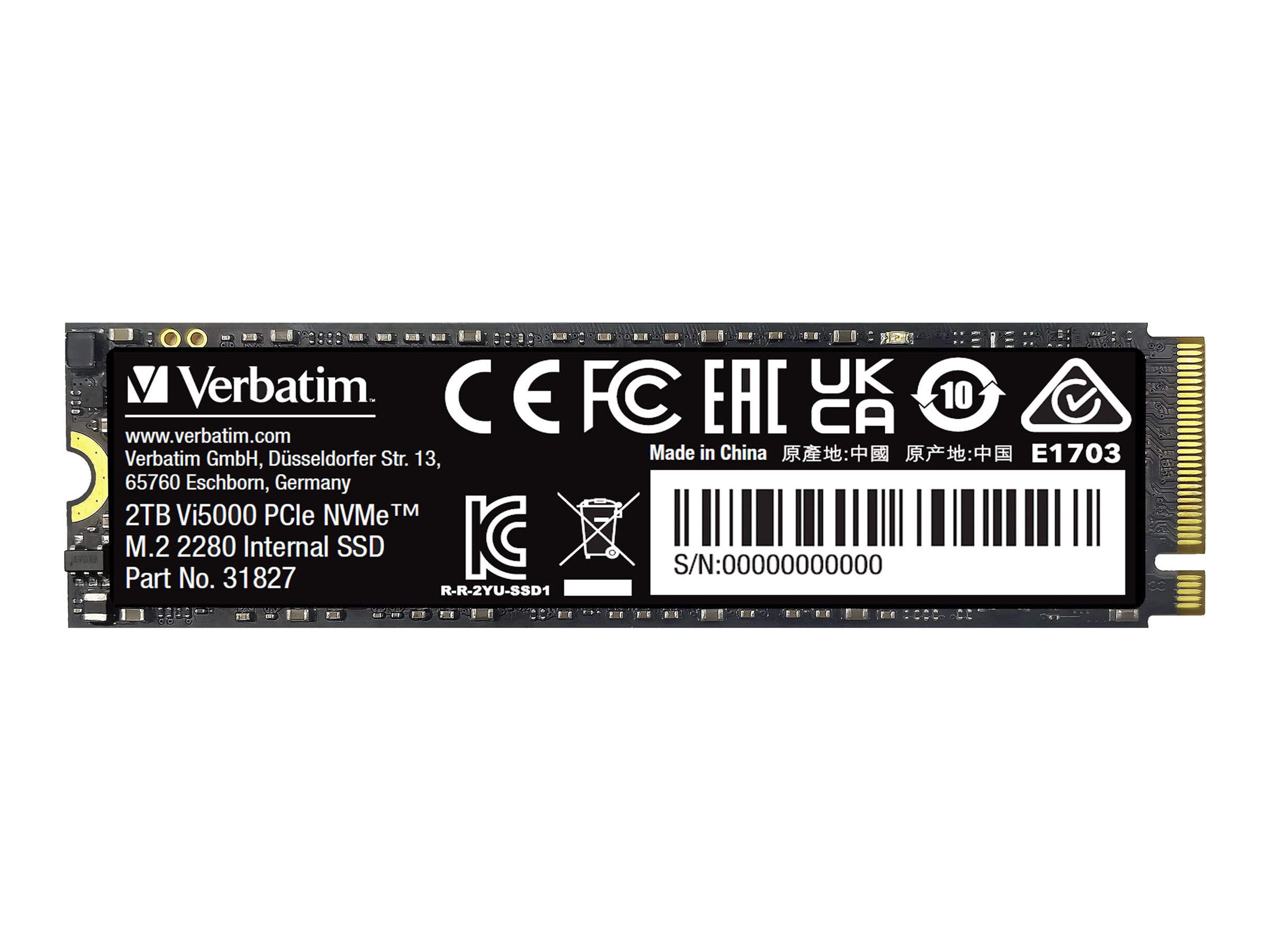 Verbatim Vi5000 - SSD - 2 TB - intern - M.2 2280, Ansicht 3