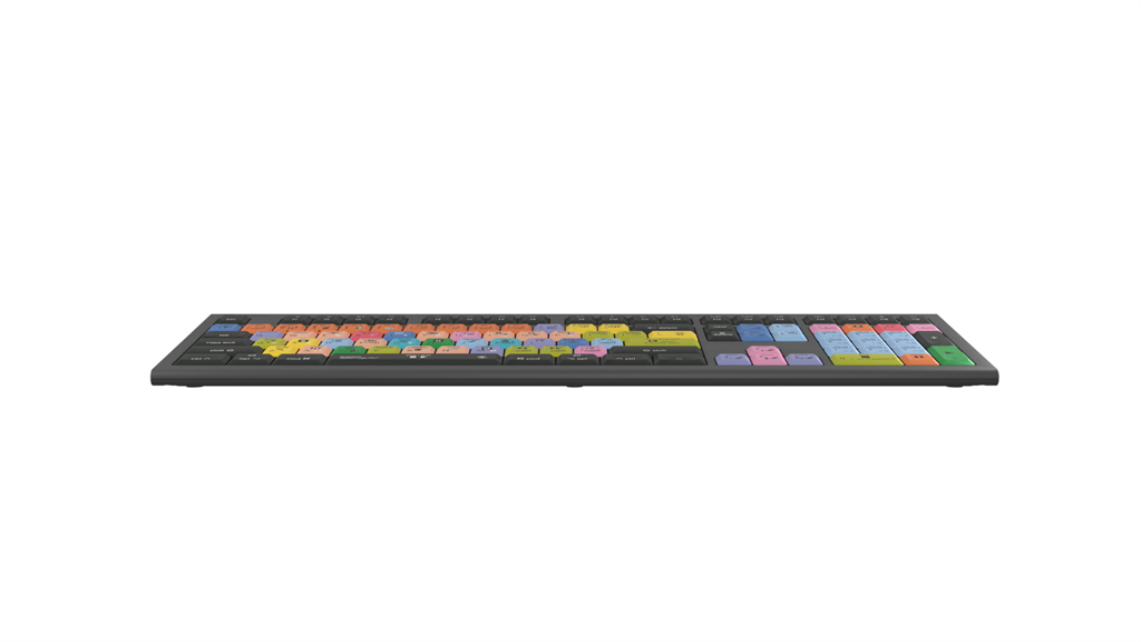 Logickeyboard LKB-LOGXP2-A2M-DE - Volle Größe (100%) - Kabelgebunden - USB - Schwarz - TL: Deutsch, QWERTZ, Ansicht 4