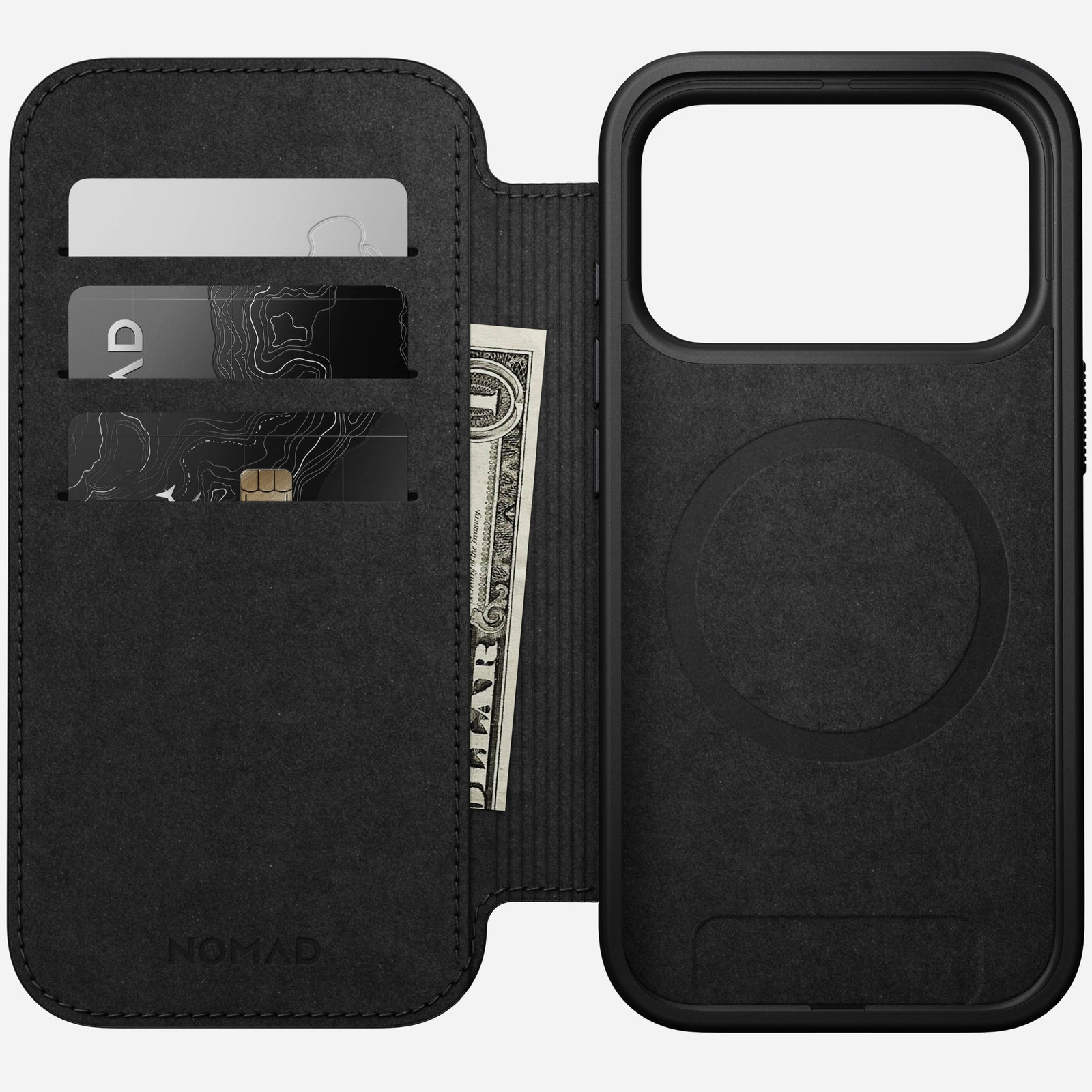 Nomad Modern Leather Folio iPhone 17 Pro Black, Ansicht 2