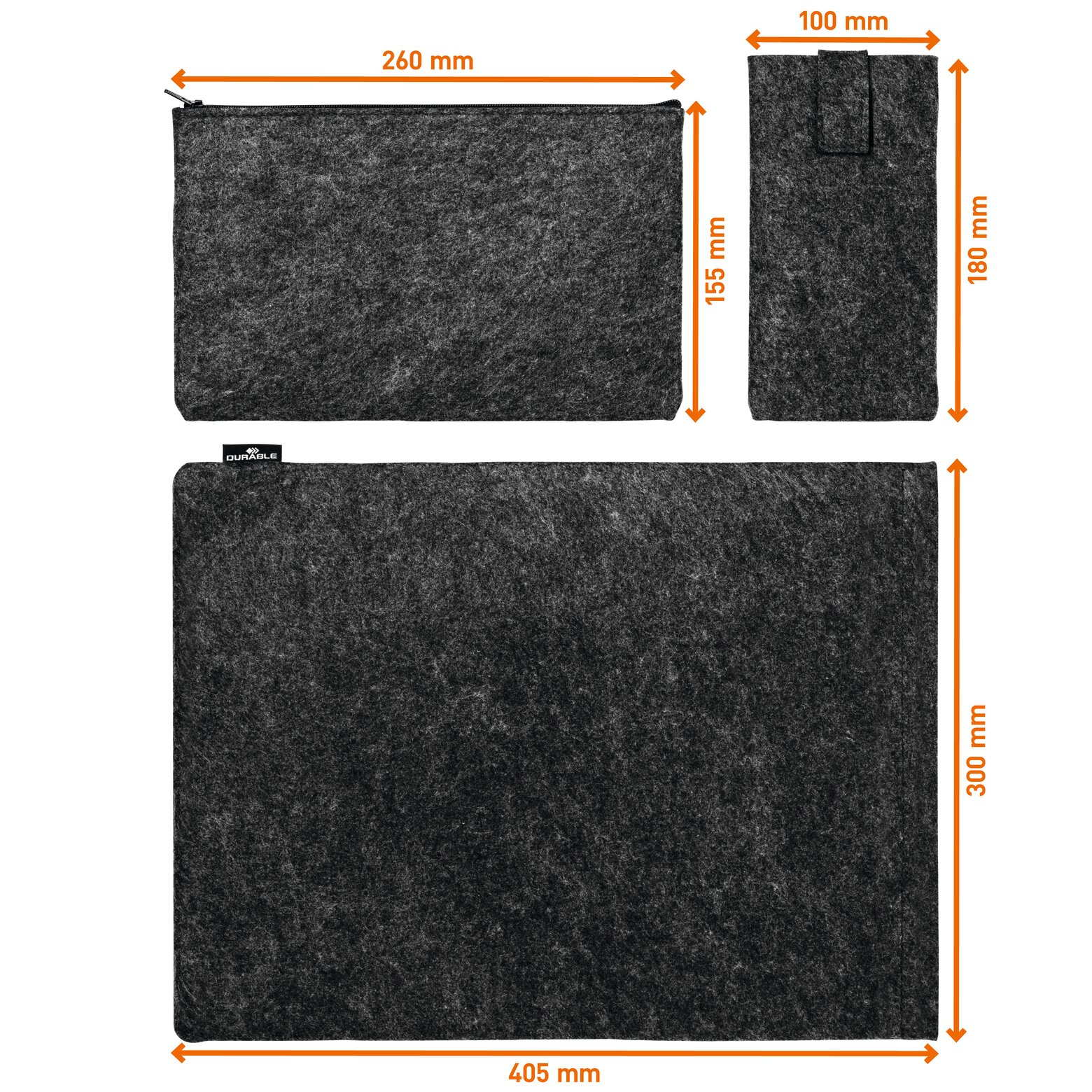 Durable Schutzhülle MultiBag Effect 16.4'' Anthrazit, Ansicht 2
