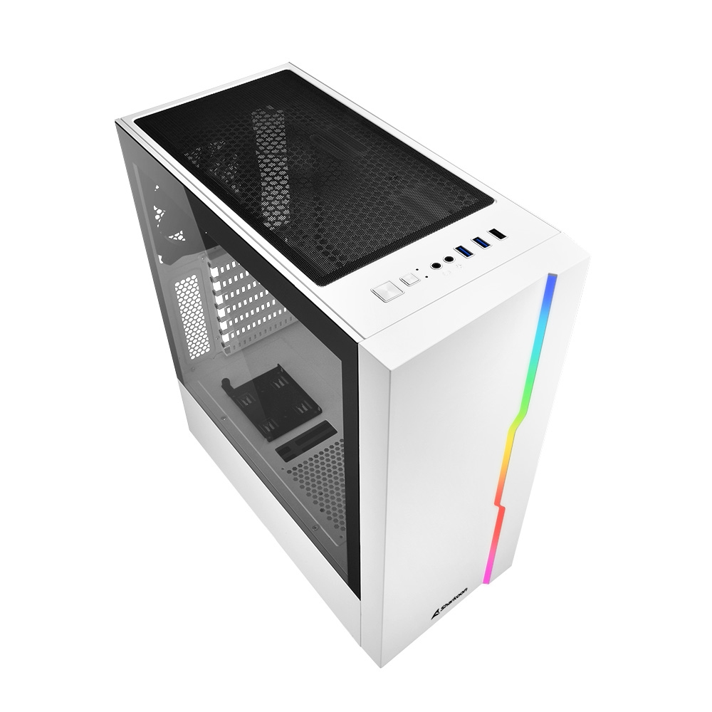 Sharkoon RGB Slider - Midi Tower - PC - Weiß - ATX - micro ATX - Mini-ITX - Gaming - Multi, Ansicht 3