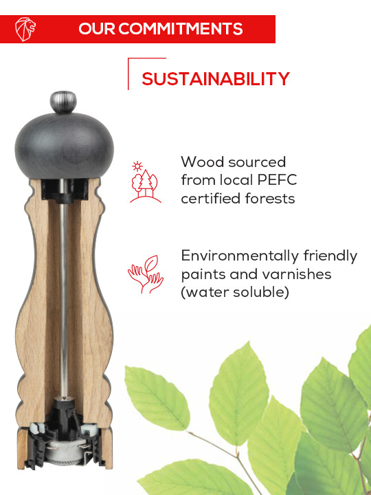 Peugeot Saveurs Paris Pfeffermühle uSelect graphite 22 cm, Ansicht 4