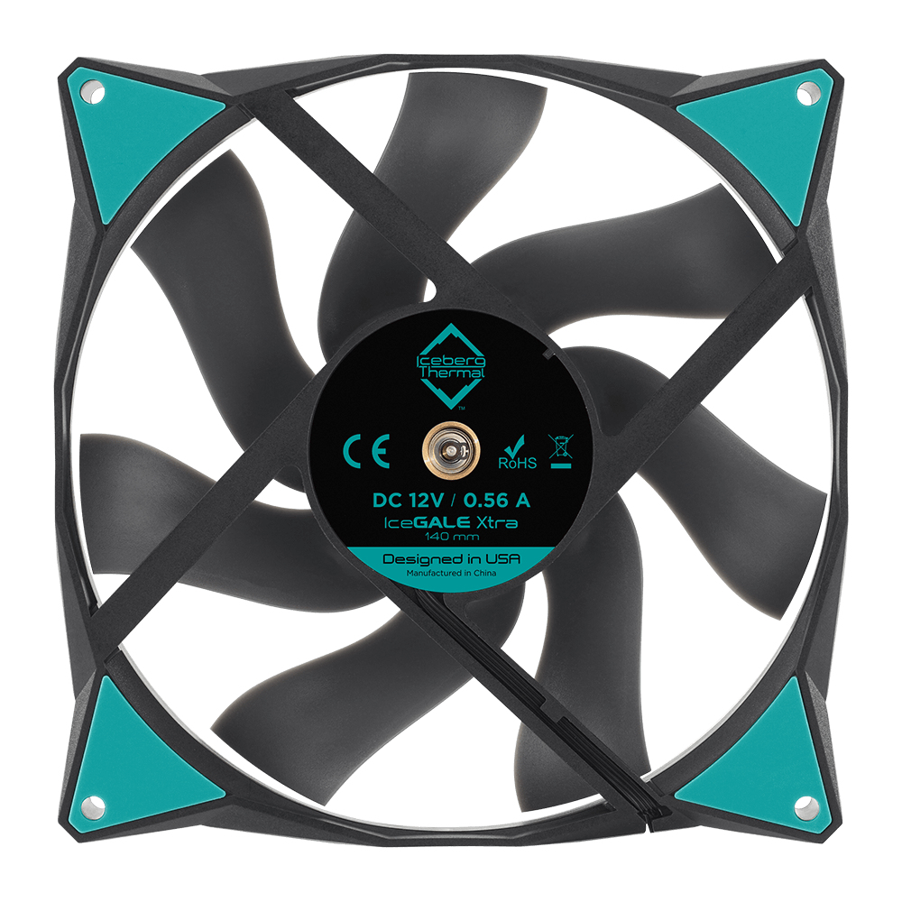 Iceberg Thermal IceGALE Xtra - Ventilator - 14 cm - 500 RPM - 2500 RPM - 47 dB - 169 cfm, Ansicht 3