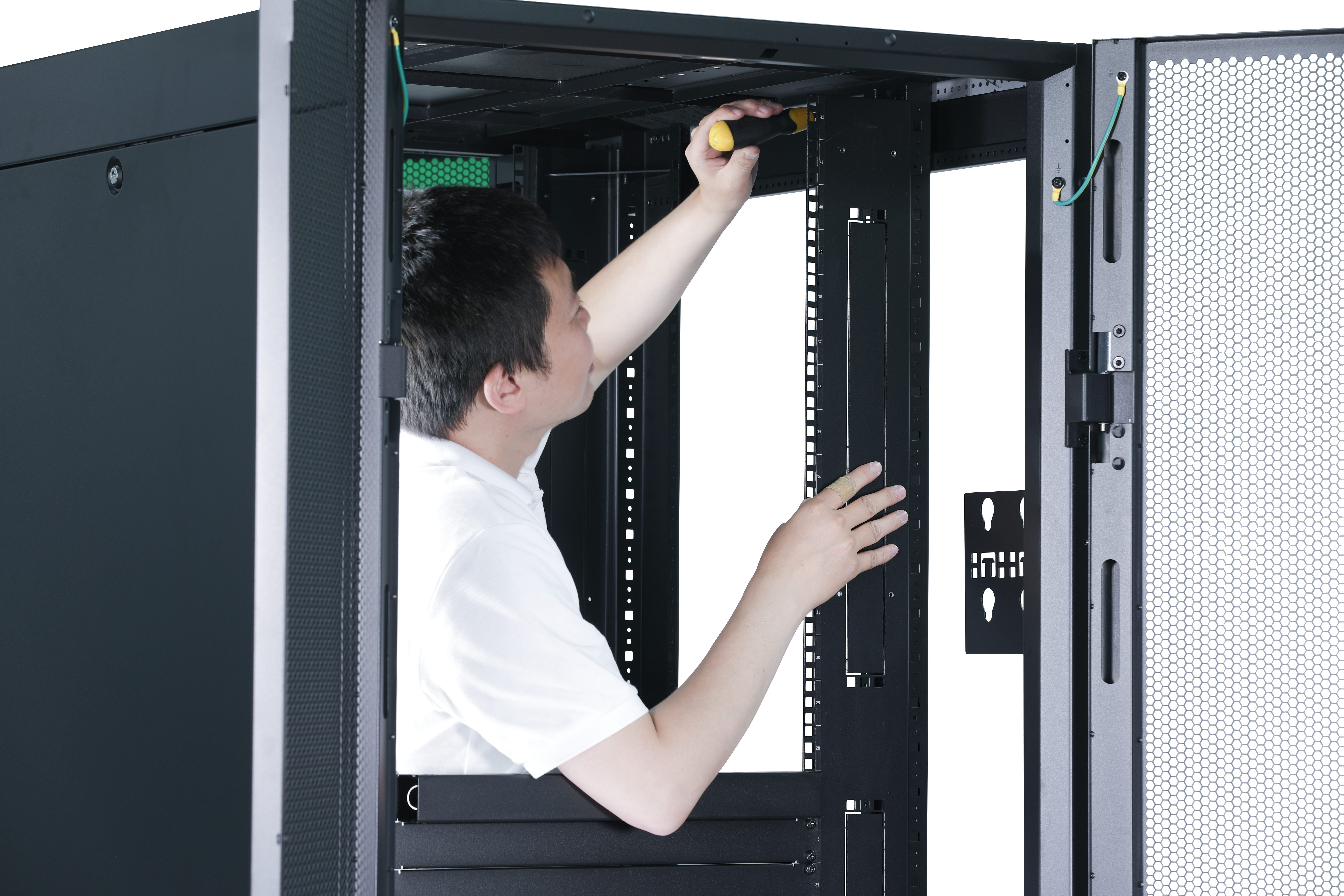 APC Easy Rack - Schrank Netzwerkschrank - Schwarz - 42HE - 48.3 cm (19), Ansicht 2