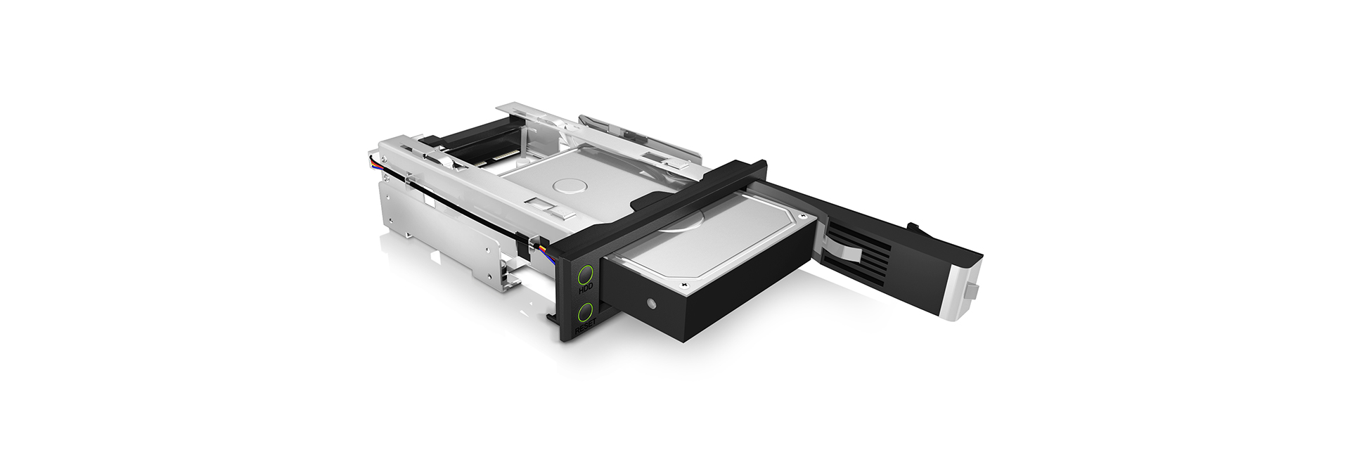ICY BOX IB-166SSK-B - Mobiles Speicher-Rack - 3.5 (8.9 cm), Ansicht 2