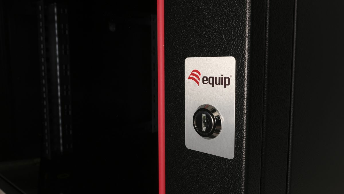 Equip Netzwerkschrank 19 07U 600x450mm Glastür schwarz - Rack, Ansicht 2