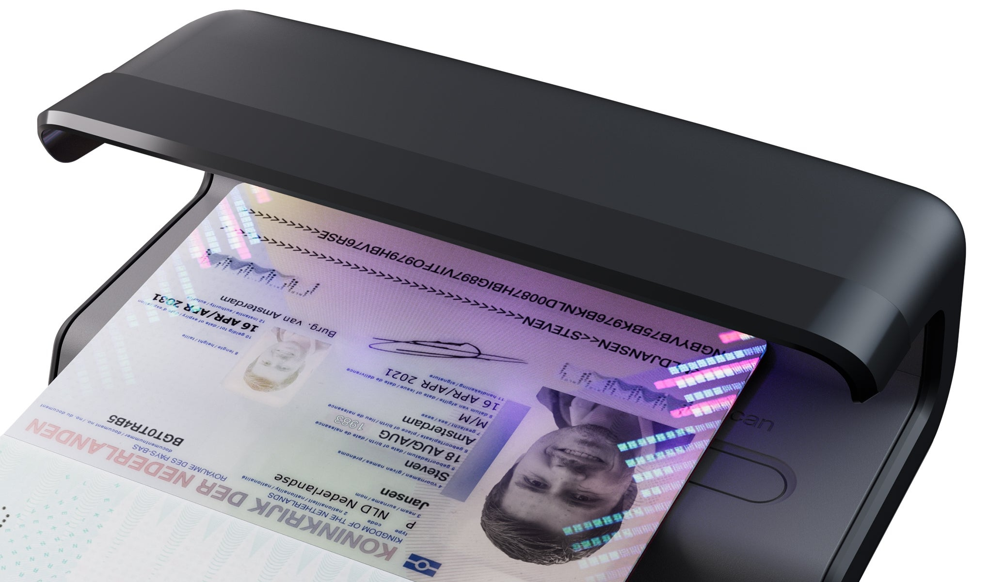 Safescan 55 LED UV Prüfgeraet für Währungen Pässe Schwarz, Ansicht 3