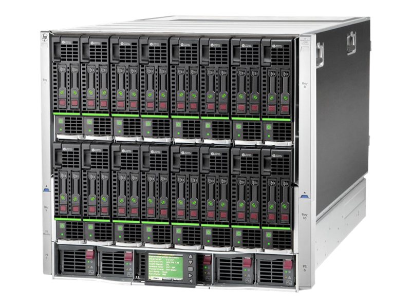 HPE BLc7000 Three-Phase Enclosure w/6 Power Supplies and 10 Fans w/16 Insight Control Environment Licenses (507016-B21)