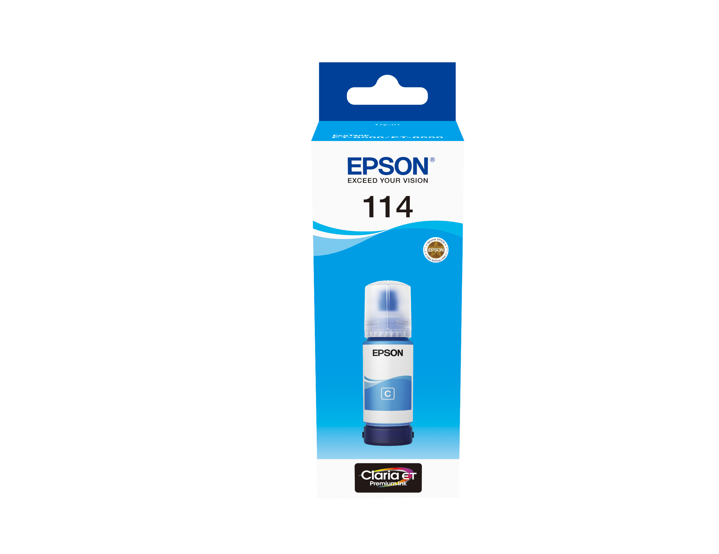 Epson 114 EcoTank Cyan ink bottle - Cyan - Epson - ET-8500 ET-8600 - Standardertrag - 70 ml - Tintenstrahl