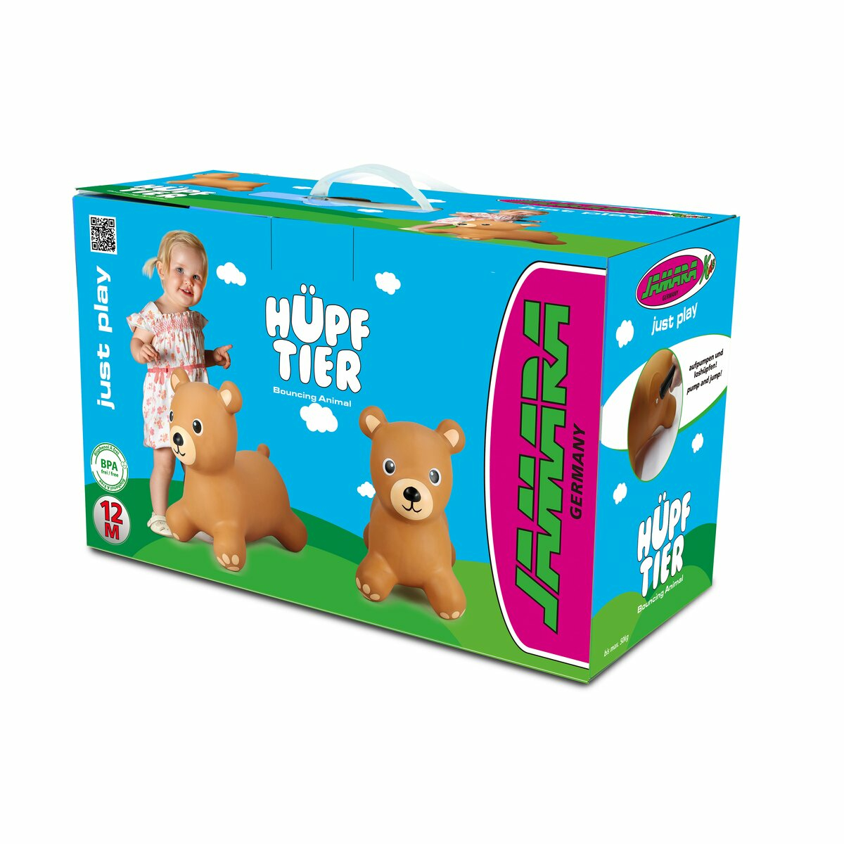 JAMARA Hüpftier Bär mit Pumpe, Ansicht 3