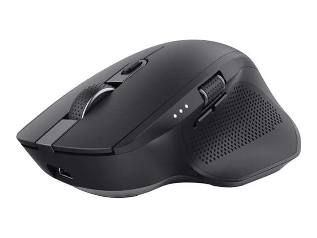 Trust Ozaa+ - Maus - für mehrere Geräte - Für Rechtshänder - optisch - 6 Tasten - kabellos - 2.4 GHz Bluetooth - kabelloser Empfänger (USB)