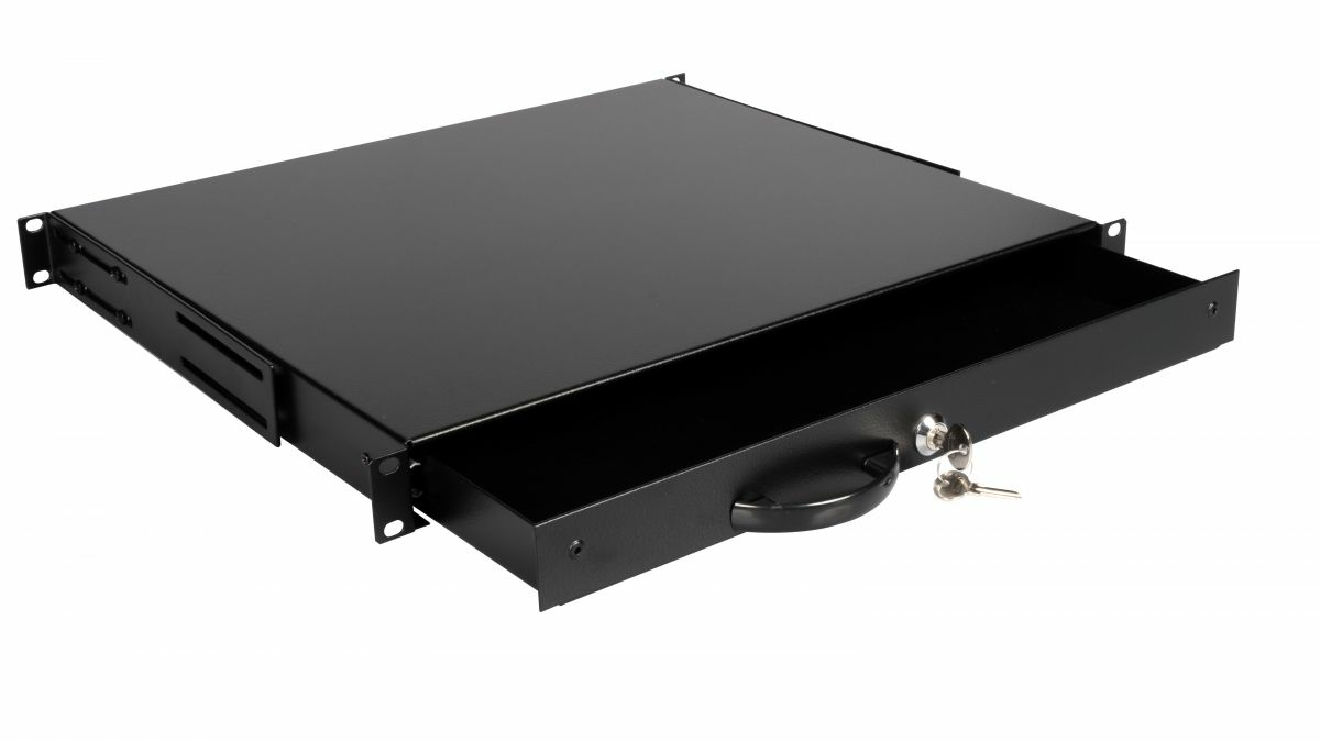 Equip Schublade 19 für Serverschränke 1U abschließbar sw - Zubehör Stromversorgung - 0,48 m, Ansicht 2