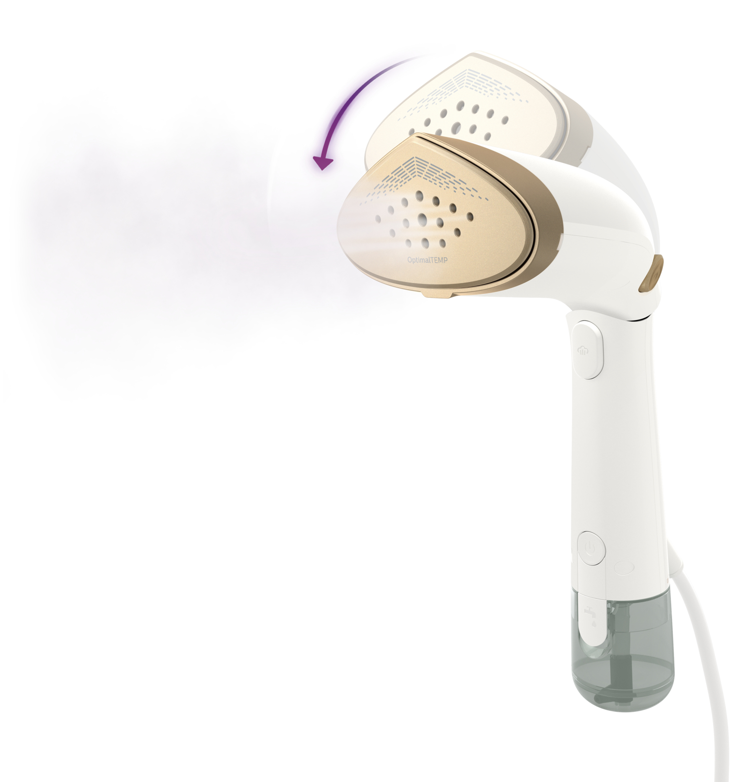 Philips 7000 series STH7030/10 - Tragbare Dampfbürste - 0,2 l - 0,5 min - Weiß - Tasten - Handschalter, Ansicht 4