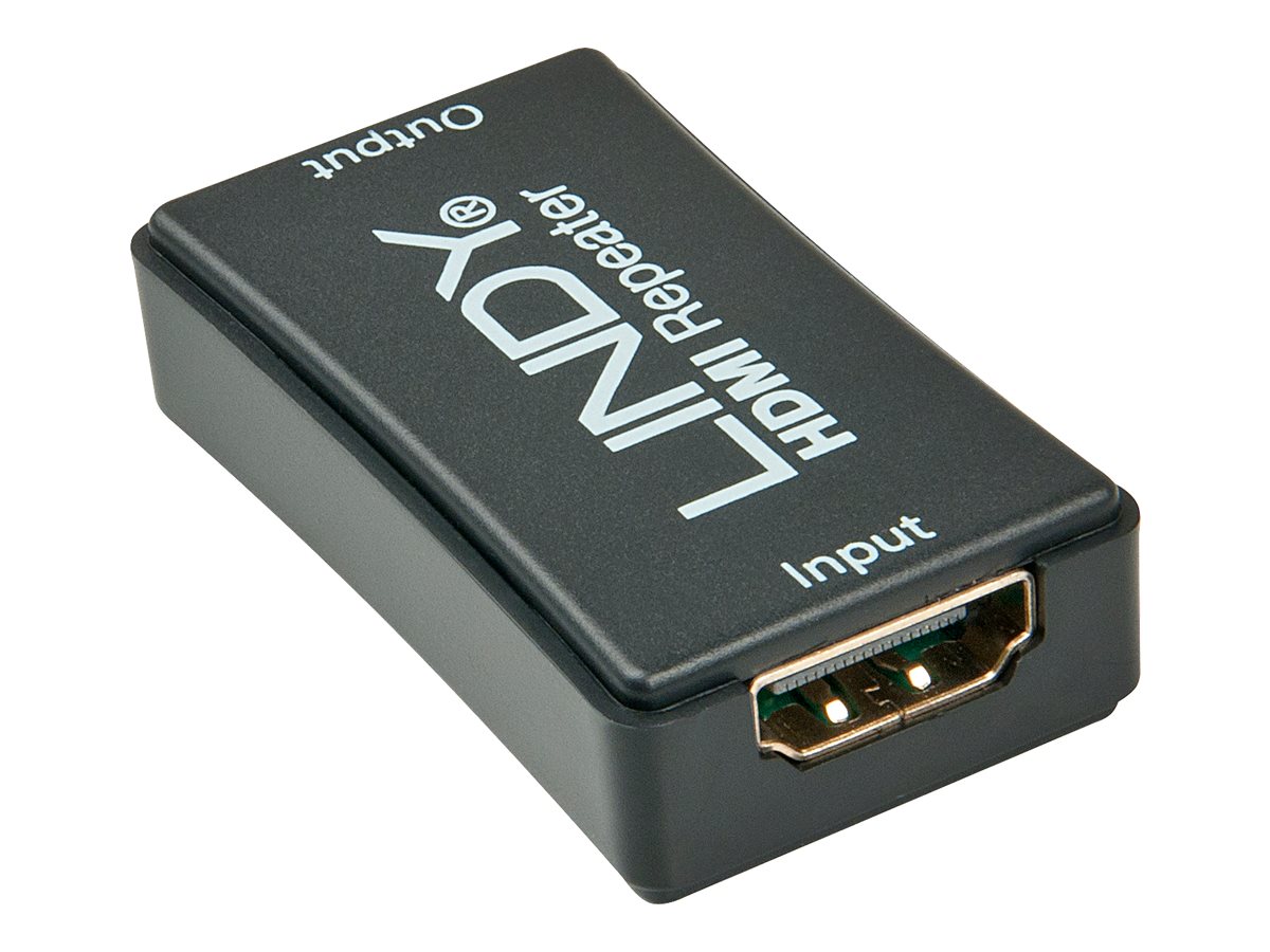 LINDY HDMI 4K Repeater / Extender - Erweiterung für Video/Audio - HDMI - bis zu 50 m