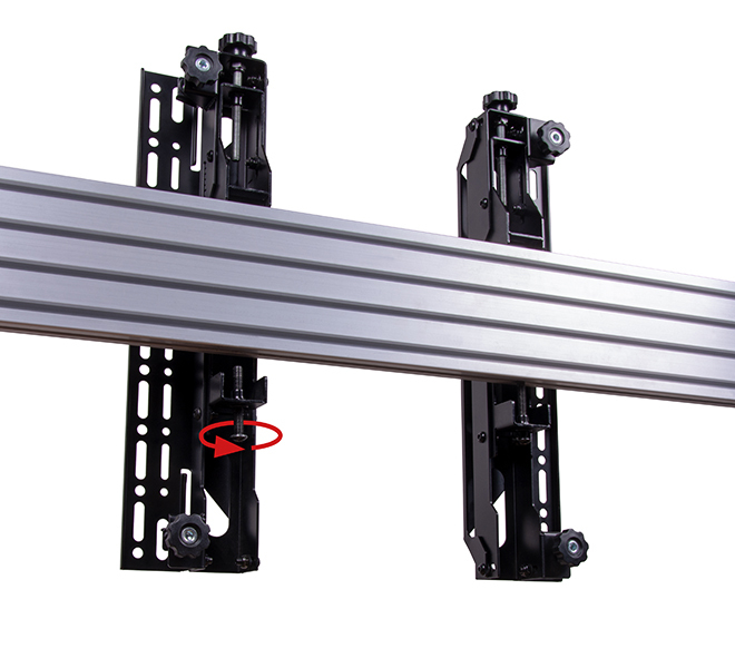 B-TECH BT8390-VESA400MAP/B V2 - Fixed - Schwarz - -20 - 20 mm - 50 kg - 177,8 cm (70) - Wand, Ansicht 3