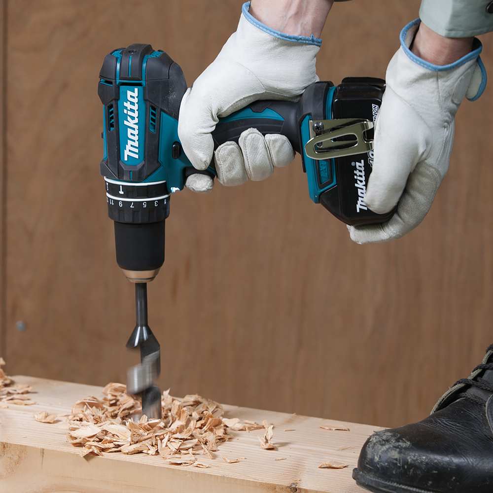 Makita DHP482RFX9 Akku-Schlagbohrschrauber inkl. Koffer + 2 Akkus 3.0Ah + Zubehör, Ansicht 4
