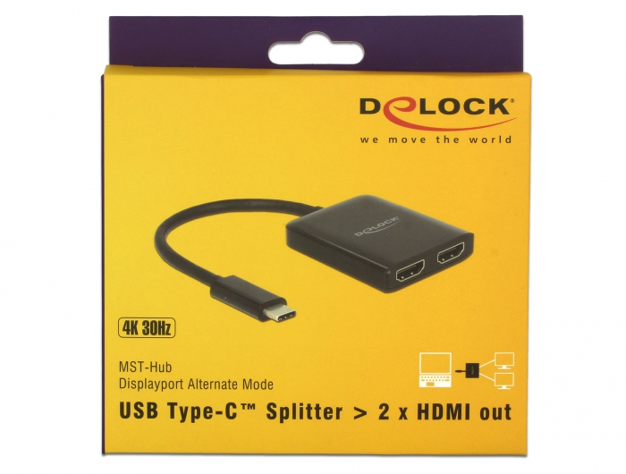 Delock Externer Videoadapter - STDP4320 - USB-C, Ansicht 2