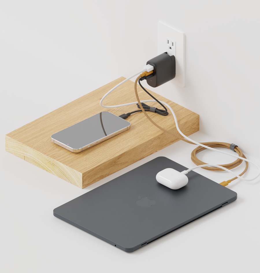 Native Union 67W USB-C PD 3-Port Fast GaN Wall Charger White, Ansicht 2
