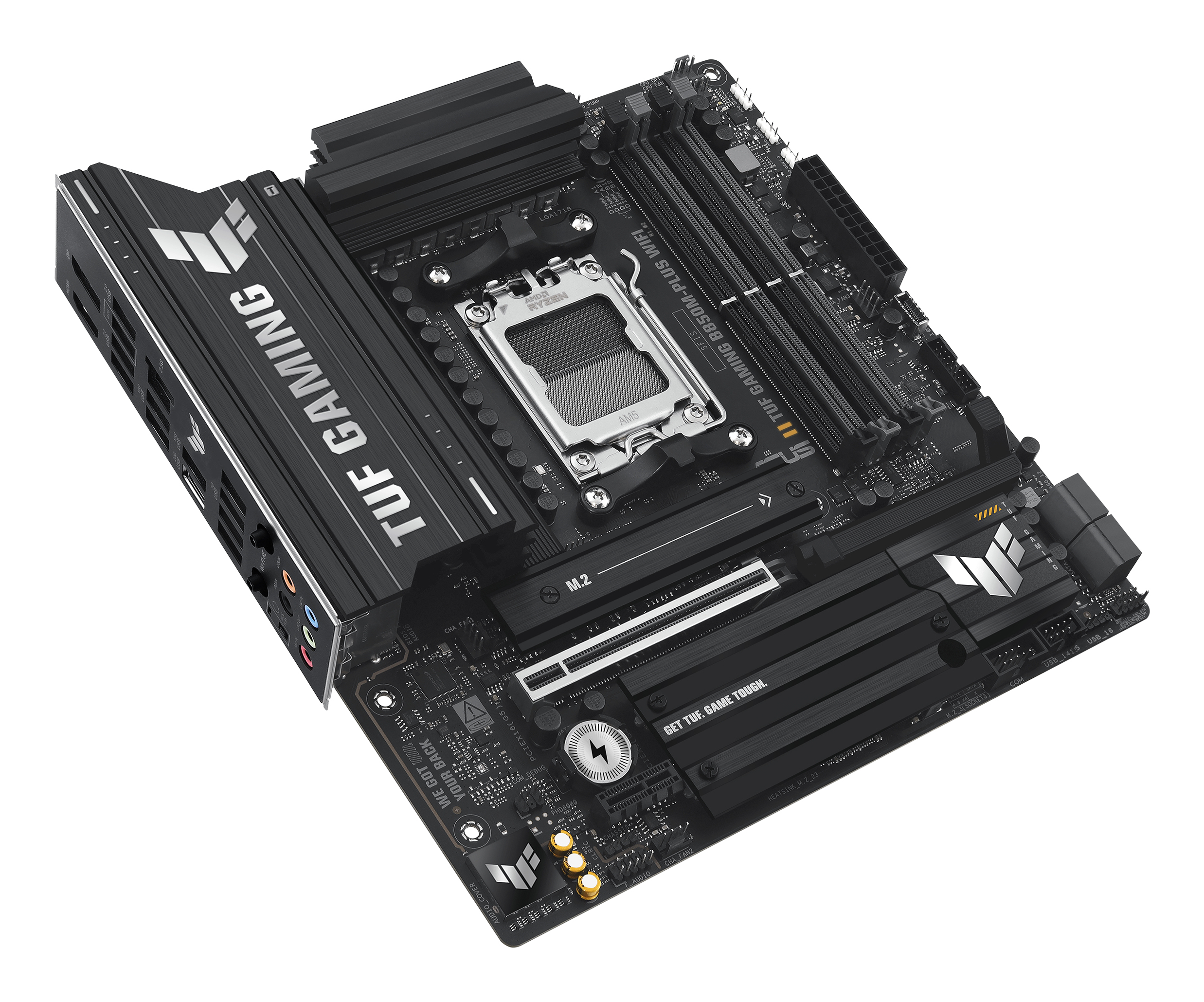 ASUS TUF GAMING B850M-PLUS WIFI - Motherboard - micro ATX - Socket AM5 - AMD B850 - Onboard-Grafik (CPU erforderlich), Ansicht 2