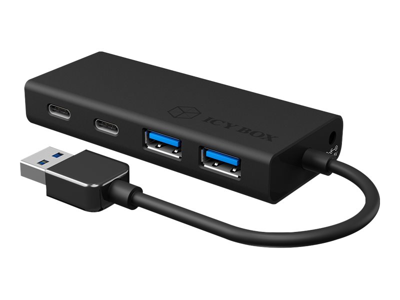 ICY BOX IB-HUB1426-U3 - Hub - 2 x SuperSpeed USB 3.0 + 2 x USB-C, Ansicht 4