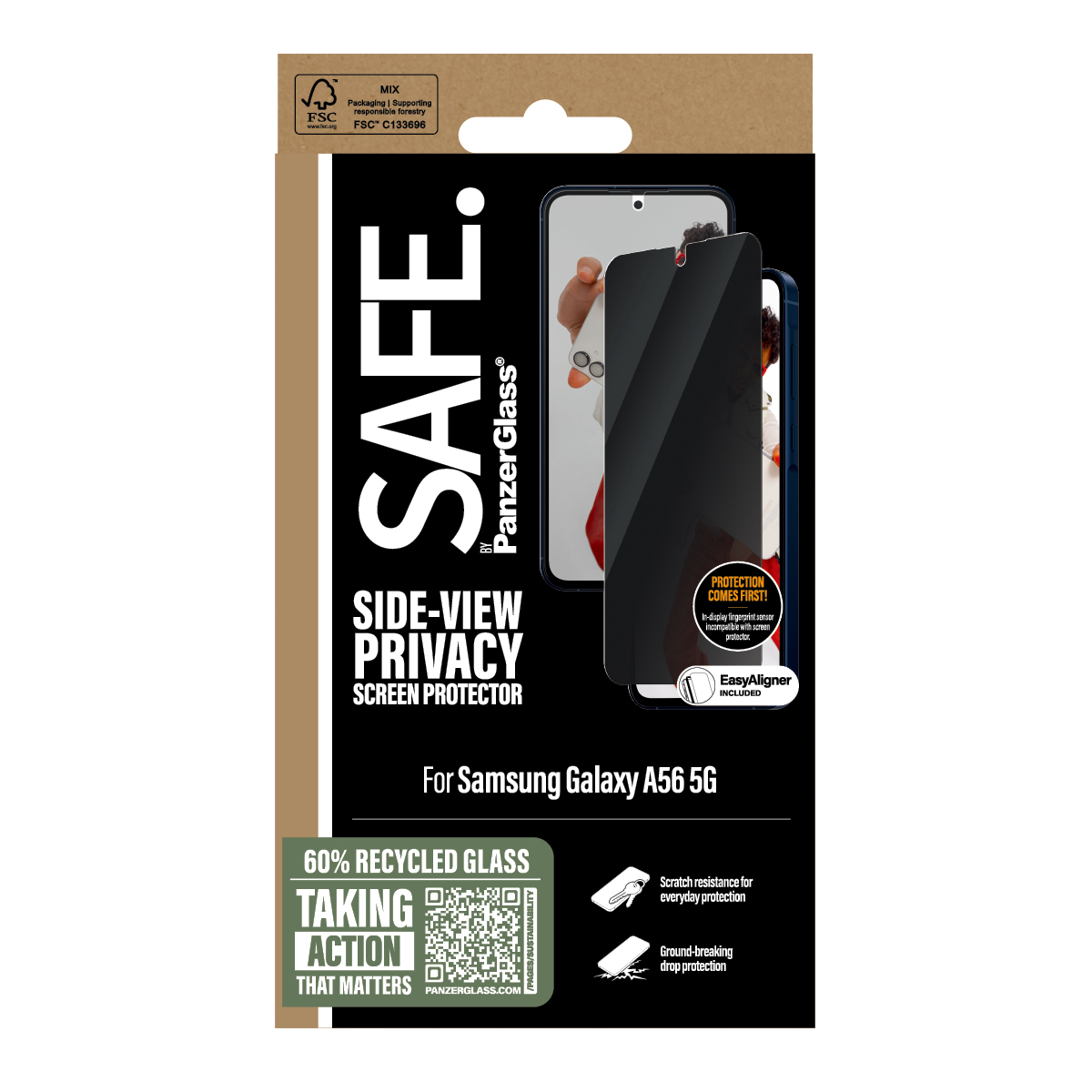 PanzerGlass SAFE Samsung A56 5G Privacy UWF, Ansicht 4