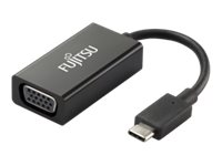 Fujitsu - Externer Videoadapter - USB-C - VGA - Schwarz - für Celsius H7510, J5010, W5010; ESPRIMO D7010, D7011, D9010, D9011, G9010, P9910