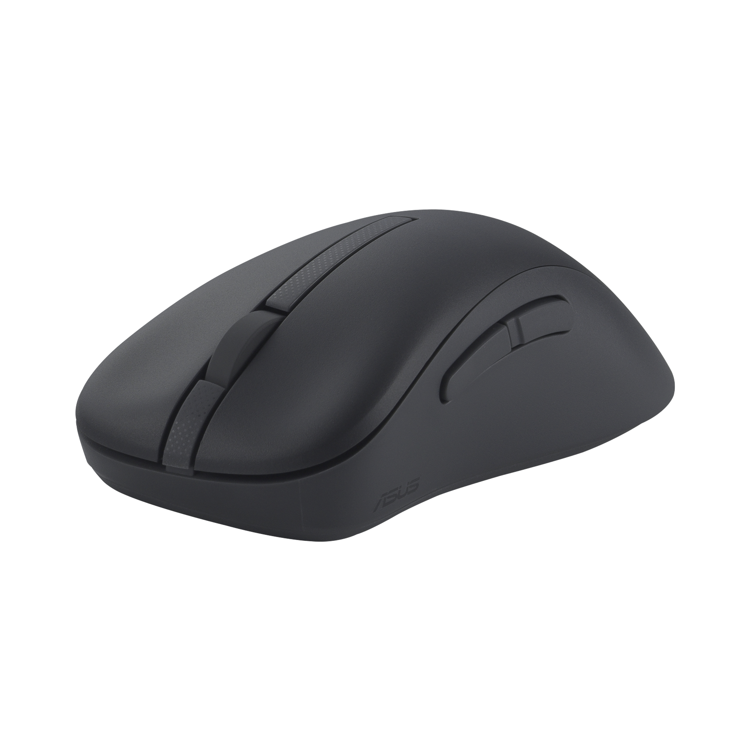 ASUS MD102 - Maus - ergonomisch - optisch - 5 Tasten - kabellos - Bluetooth, 2.4 GHz - kabelloser Empfänger (USB) - Dunkelgrau, Ansicht 4