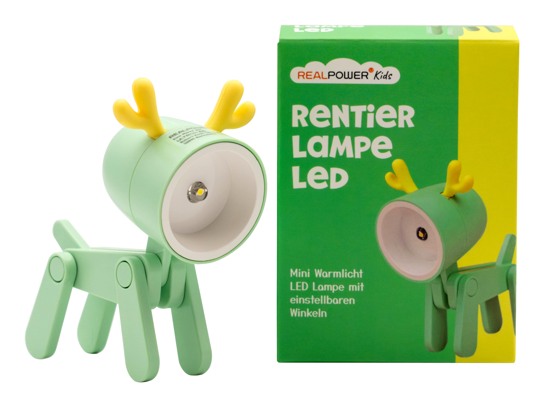 RealPower LED-Tier Taschenlampe Green Deer, Ansicht 2