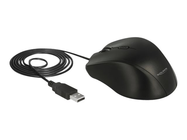 Delock Maus - Für Linkshänder - optisch - 5