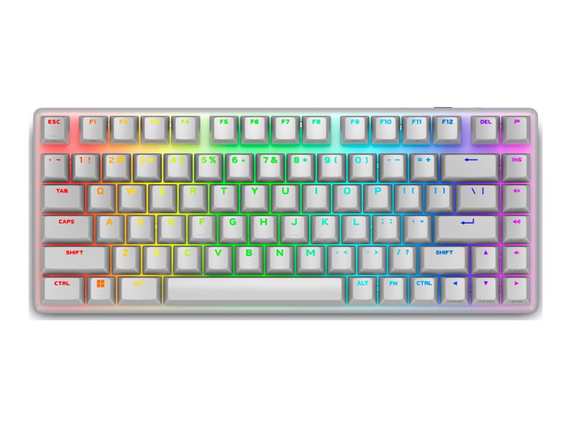 Dell Alienware Pro Wireless Gaming Keyboard - Tastatur - 75% - compact TKL - AlienFX Per-Key RGB  168 Millionen Farben - kabellos - 2.4 GHz Bluetooth 5.1 USB - QWERTY - USA - Tastenschalter: Alienware lineare mechanische Switches (Hotswap-fähig)