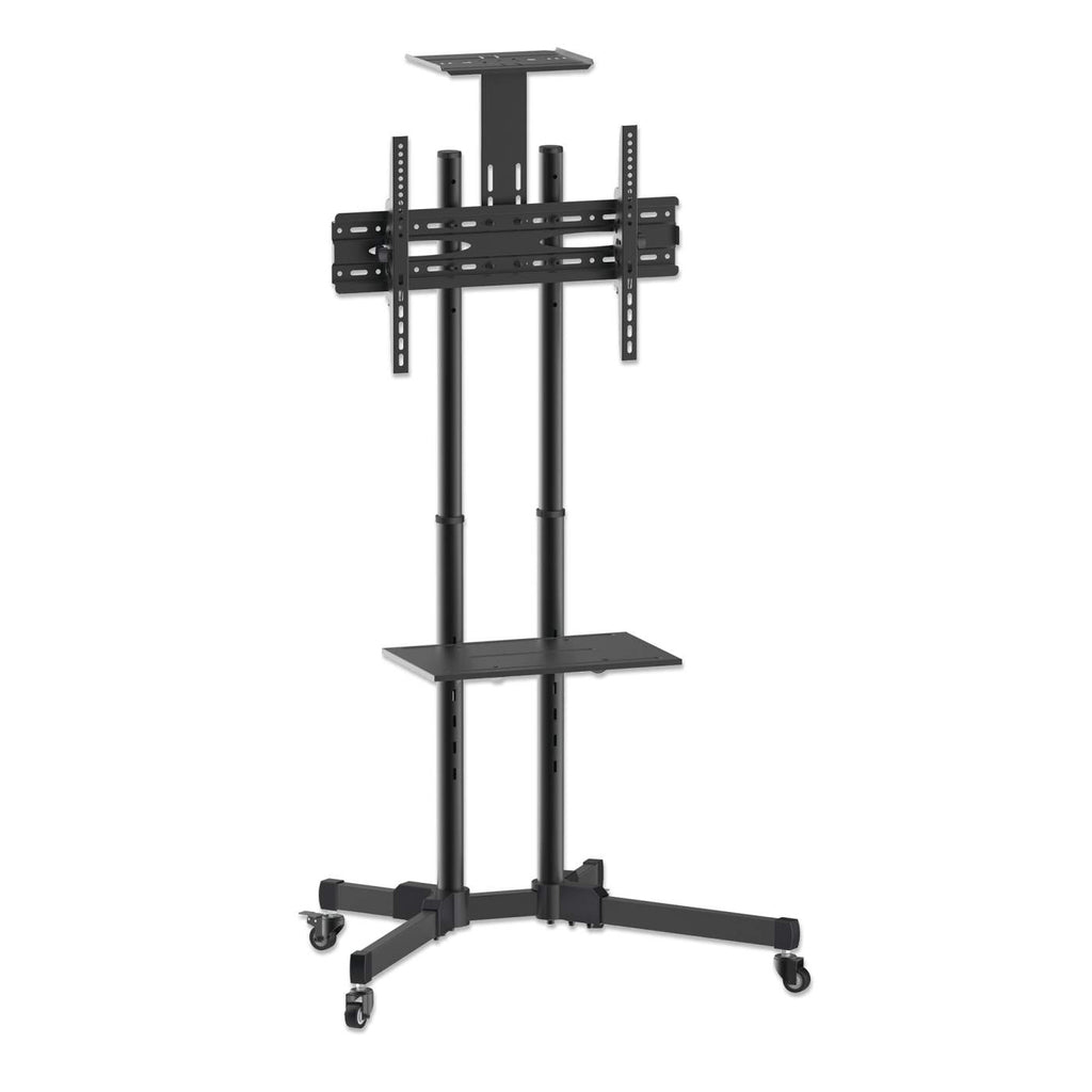 Manhattan TV & Monitor Mount, Trolley Stand, 1 screen, Screen Sizes: 37-65, Black, VESA 200x200 to 600x400mm, Max 40kg, Ansicht 3