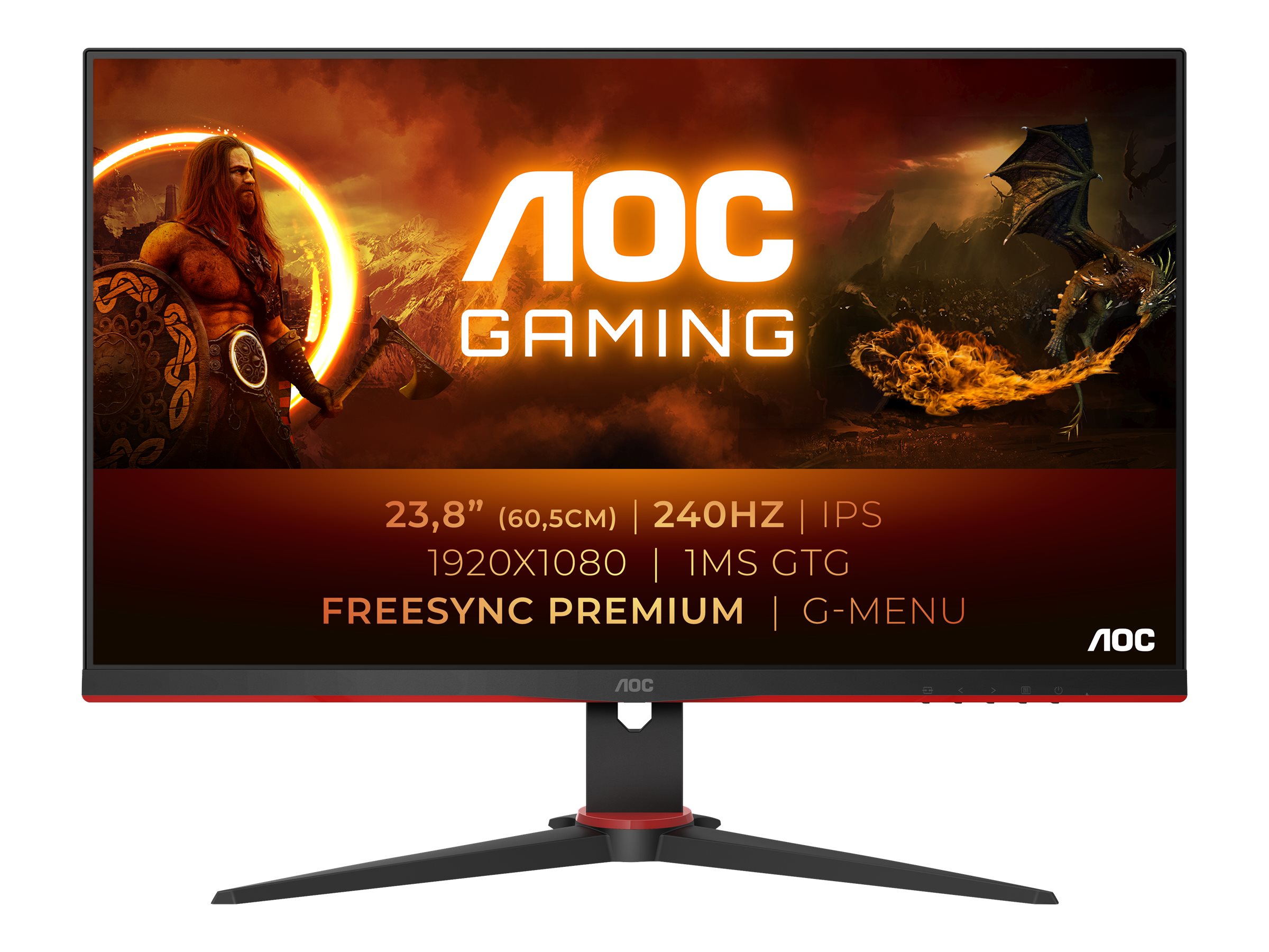 AOC Gaming 24G2ZE/BK - LED-Monitor - 60.5 cm (23.8")