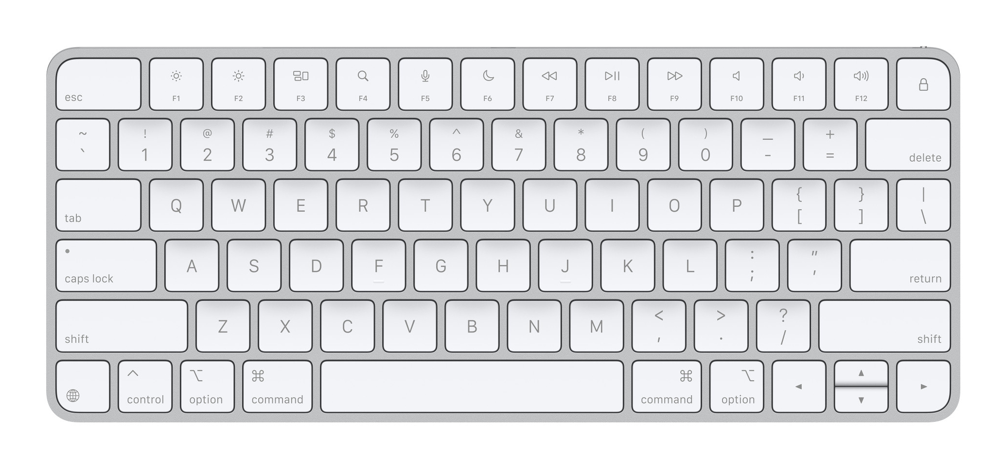 Apple Magic Keyboard - Tastatur - USB-C - kabellos - TL: US, QWERTY, Ansicht 2