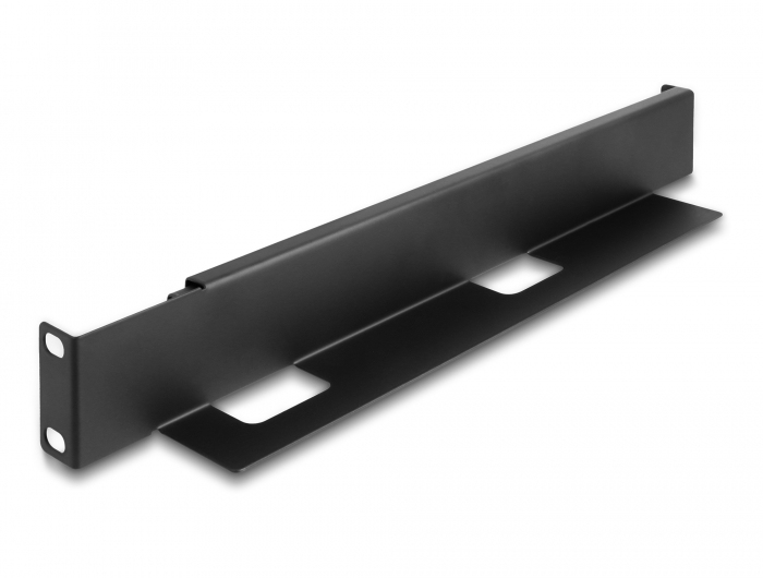 Delock Rack Bracket - einstellbare Länge 368 - 600 mm - Seite - Schwarz - 1U - 48.3 cm (19), Ansicht 3