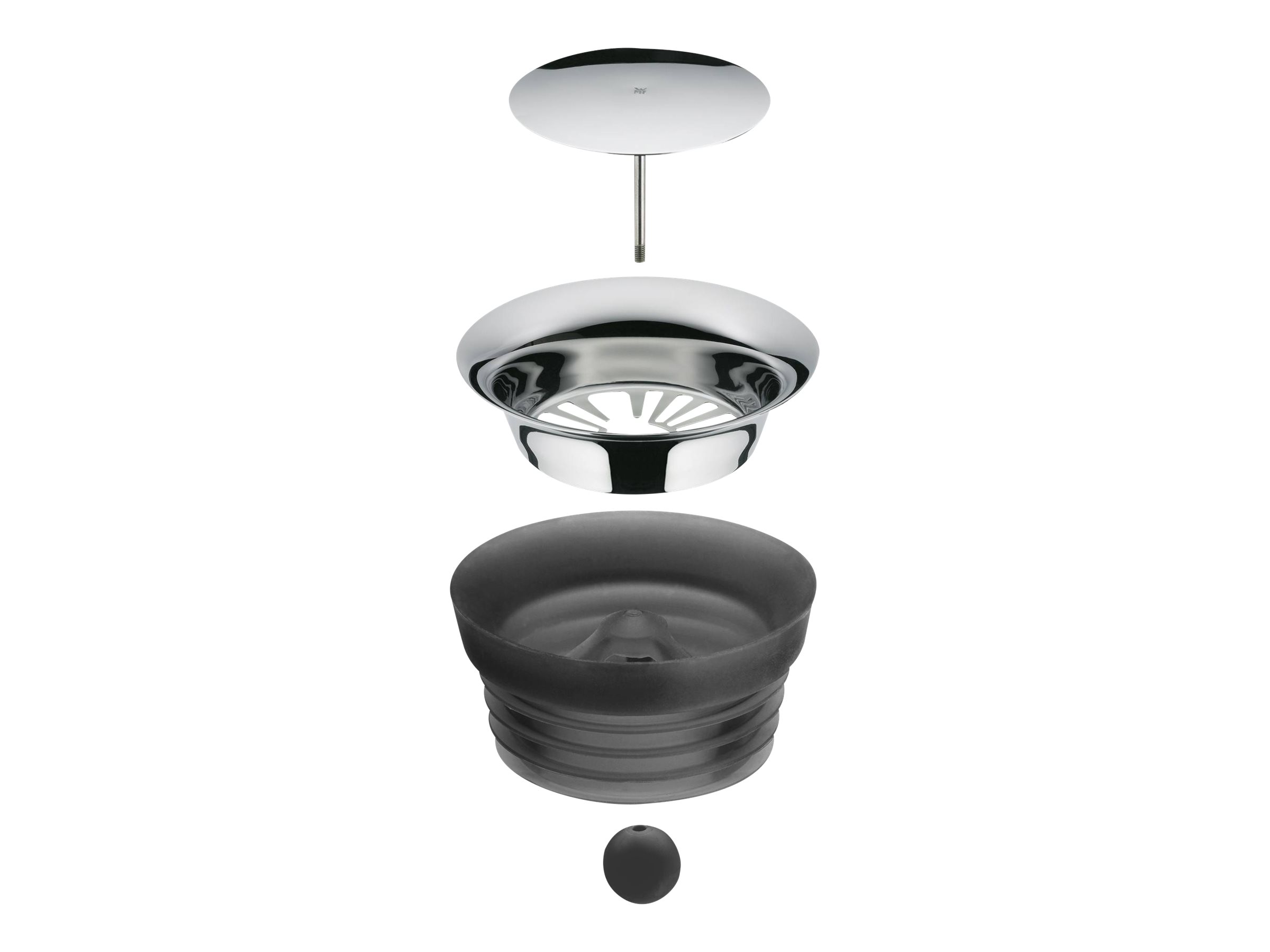 WMF 0617706610 - Dekantierer - 1 l - Schwarz - Transparent - Glas - Rund - Köhler & Wilms, Ansicht 4