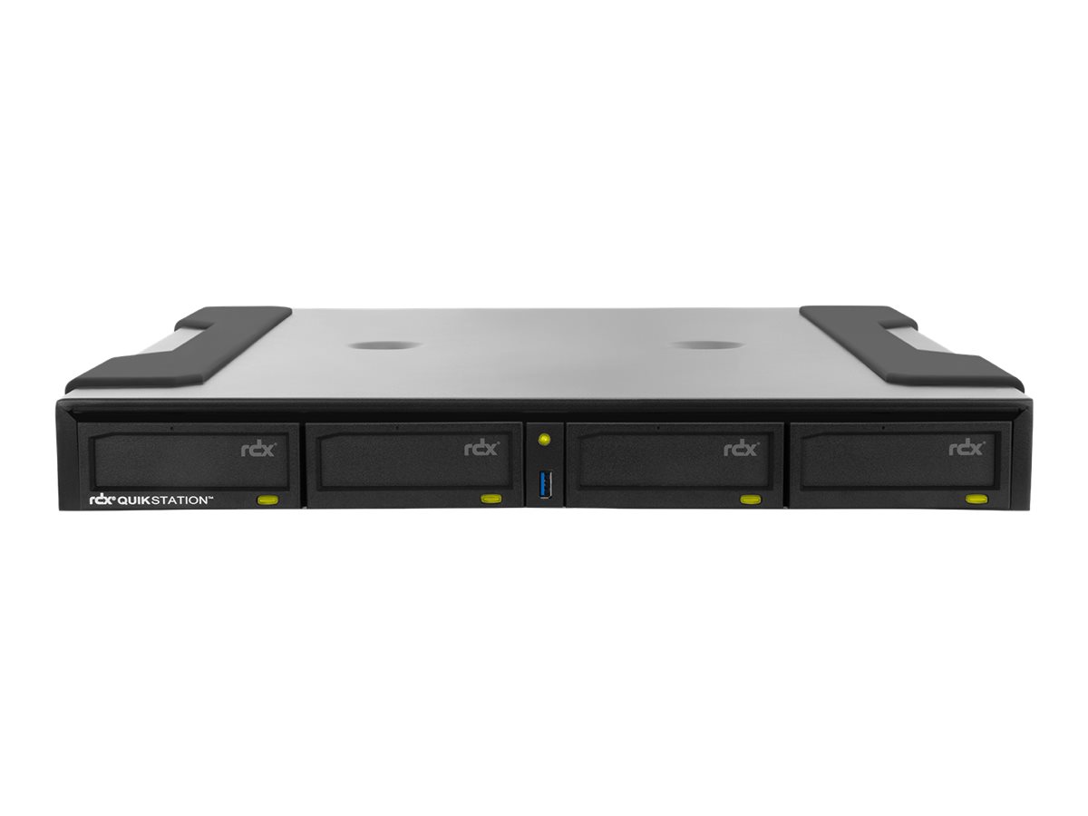 Overland-Tandberg RDX QuikStation 4 - Disk-Bibliothek - RDX Kartusche x 4 - Gigabit Ethernet - extern